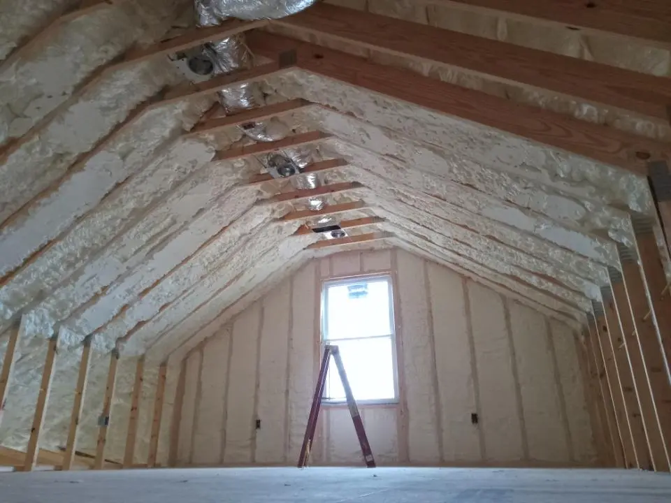 Spray foam roofing application for Crawl Space Insulation project in Berea